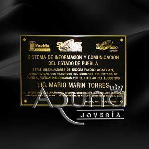Placas de reconocimiento